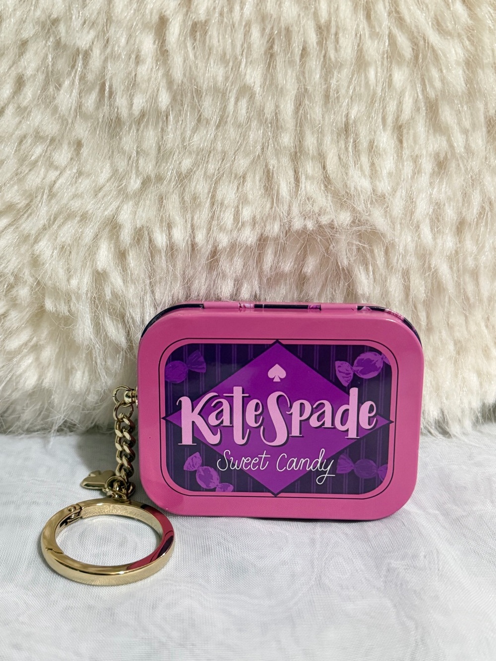 Kate Spade Candy Shop Tin Key Fob